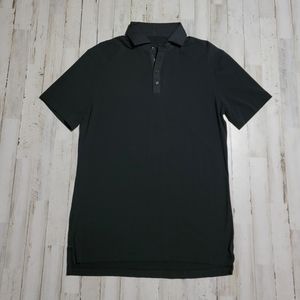 Lululemon Polo Black Stripe Collar